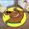 Scooby-Doo Printed Round Rug Carpet Chair Rug Area Rug Entryway Doormats,for Office Chair Living Room Bedroom Kitchen Room.