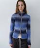 EN OR Gradation Zip-Up Knit – Blue