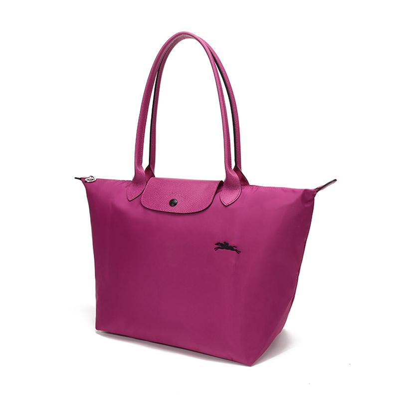 Longchamp Сумка через плечо из нейлоновой ткани Le Pliage Club, Маленькая женская сумка на плечо, Фуксия