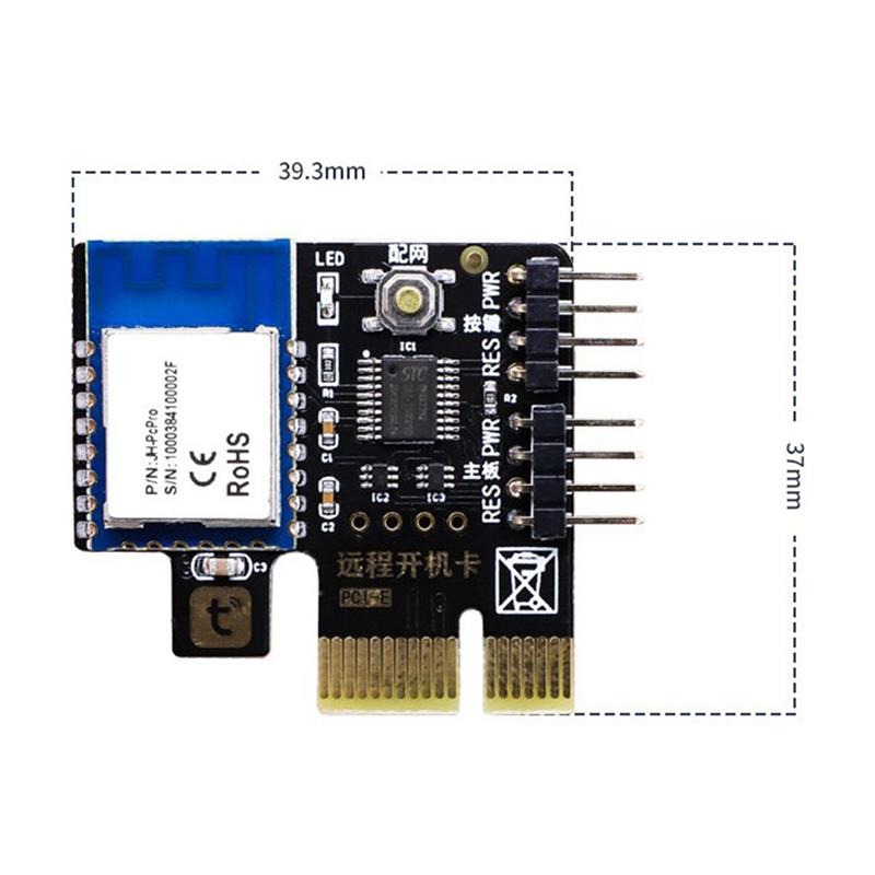 A3 Tuya Wifi PC Power Switch Desktop Computer Remote Boot Startup Card Telecommuting PICE MINI Card APP Remote Control 5