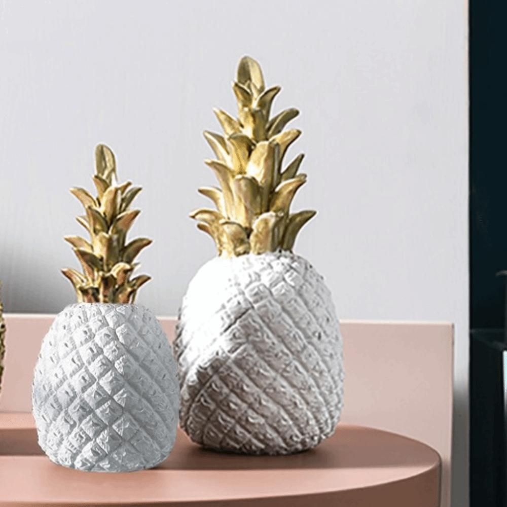 embossed texture surface resin pineapple table ornament tv stand desktop ornament