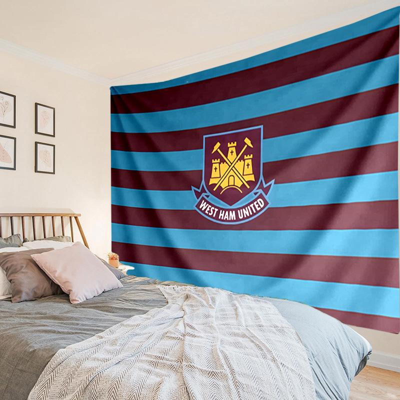 1PC West Ham United Tapestry Hanging for Bedroom,Livingroom, Playroom,Decor Art Room Wall Tapestry Holiday and Birthday Gifts