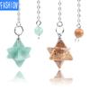 Melcabaring Pendulum European Style Jewelry Pendant for Men and Women Six Pointed Star