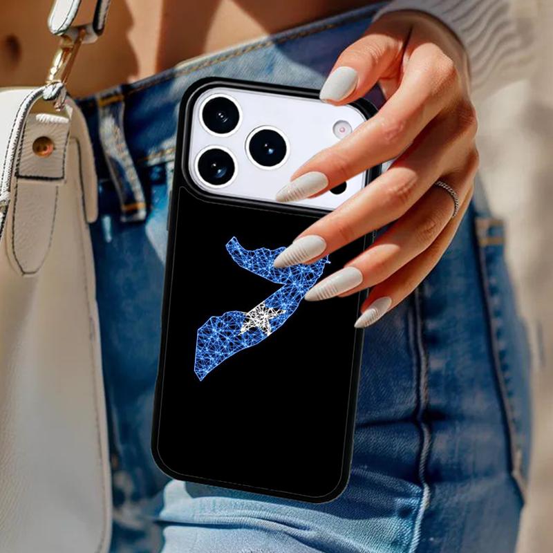 Сомали Сомалия Национальный Флаг Герб Чехол для Телефона Для iPhone 17 Air 14 15 13 12 Max Чехол Для Apple 16e 11 Pro Max Plus Coque