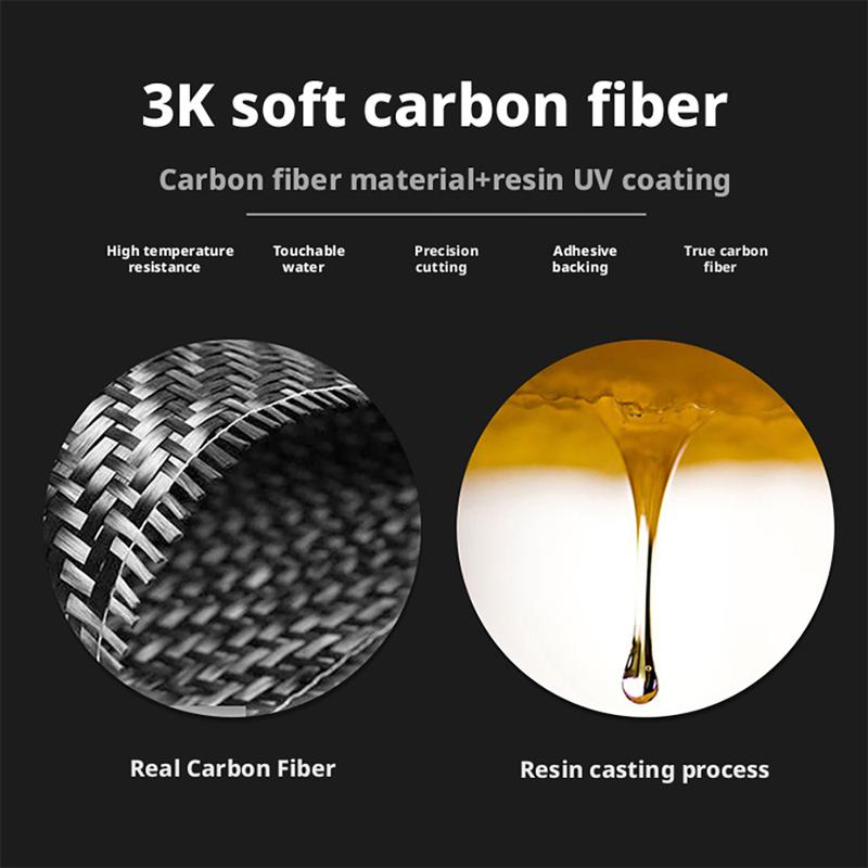Car Door Inner Bowl Sticker for Volvo S60 V60 2010-2018 for XC60 2010-2017 Interior Trim Soft Carbon Fiber Accessories LHD RHD.