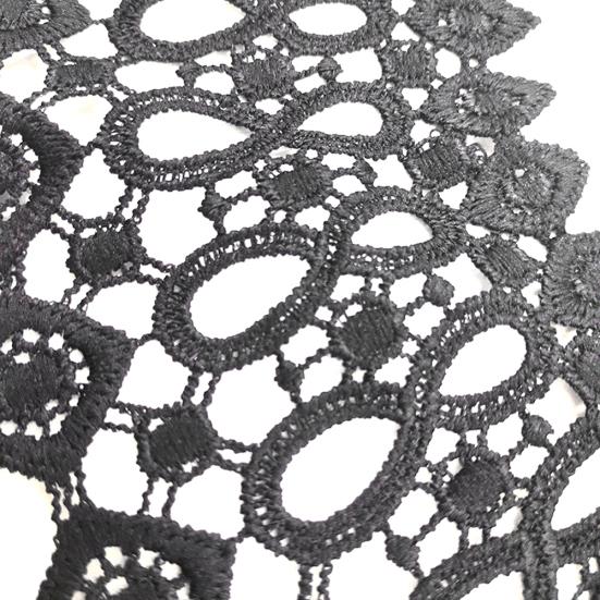 Молочный шелк Полый DIY Вышивка Вырез Воротник Одежда Шитье Аппликация Декор EMA