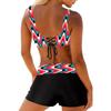 2024 Новый женский комплект из двух частей бикини, сексуальный пляжный купальник, модный комплект бикини с принтом, женский летний модный купальник-бикини для плавания