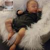 19 Inch Realistic Reborn Baby Dolls LouLou Sleeping Lifelike Rebirth Dolls Soft Body Cute Newborn Baby Doll with Toy Accessories Gift for Kids Age 3