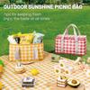 Zip Pack Spring Day Picnic Bag Camping Food Storage Bag Thermal Insulated Cooler Box Food Hand Bags