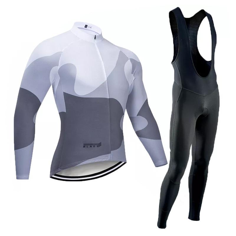2023 Cross-border cycling suit Tour de France long-sleeved suit for summer breathable events
