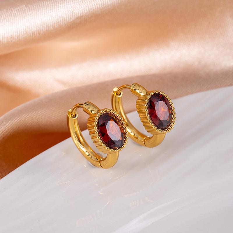 Высококачественные серьги-звезды из нержавеющей стали с винтажными изумрудами и цирконами