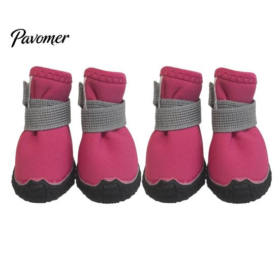 Weatherproof Pet Shoes for All Seasons Waterproof Dog Small Medium and Large Dogs, Non-Slip Oxford Cloth Comfortable Paws Covers Travel Boots