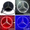 For Mercedes Benz Car Front Grilled Star Emblem LED Illuminated Logo White Blue Red Light for Mercedes Benz W205 C E R ML GL GLA