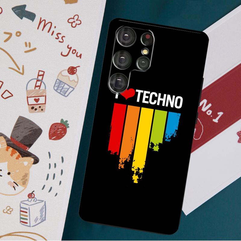 Музыкальный чехол в стиле техно для Samsung Galaxy S23 S21 S22 Ultra Plus S20 FE Note 20 Note 10 S8 S9 S10 Plus, чехол