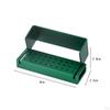 Burs Holder Sturdy with Open Flip Cover Aluminum Opening Box Case Block