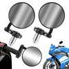 Motorcycle Mirrors Rearview Side Mirror 22mm Universal Handle Bar End Mounting Motorbike Accessories