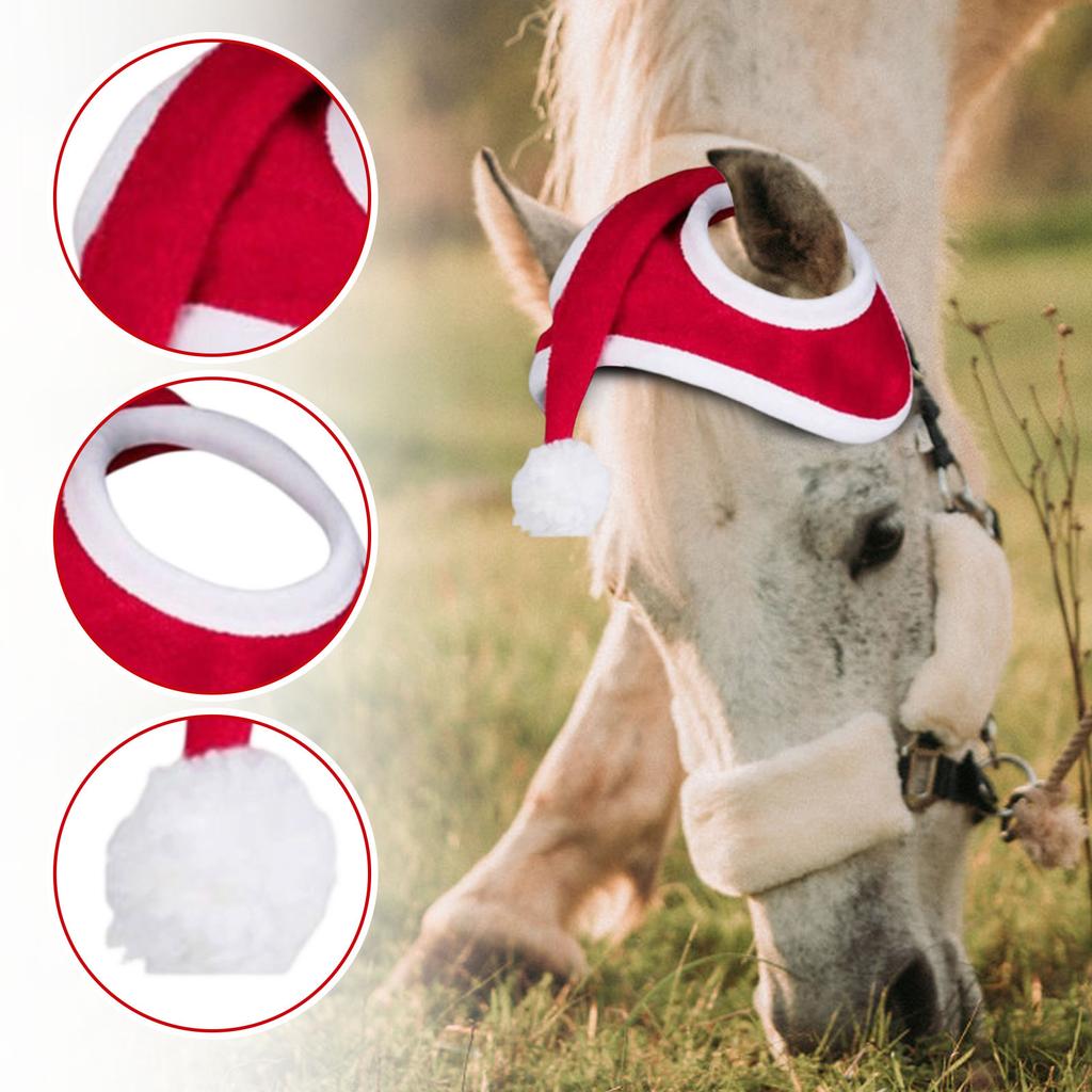 Christmas Suit Pet Horse Leg Guard Horse Hat Saddle Standing Wrap Horse Legs Loose And Comfortable, Suitable For