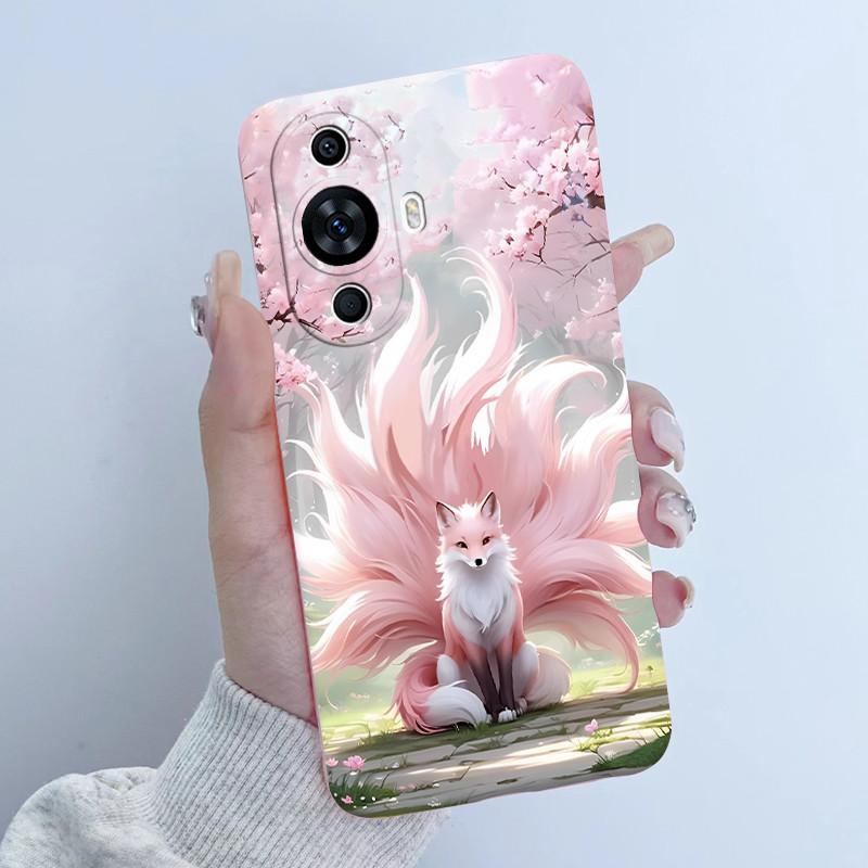 Чехол для Huawei Nova 12s FOA-LX9 Дизайн 'Цветочная Девочка' Мягкий Силиконовый Чехол для Huawei Nova 11 Nova11 Pro Ultra Nova12s Чехлы для Телефона
