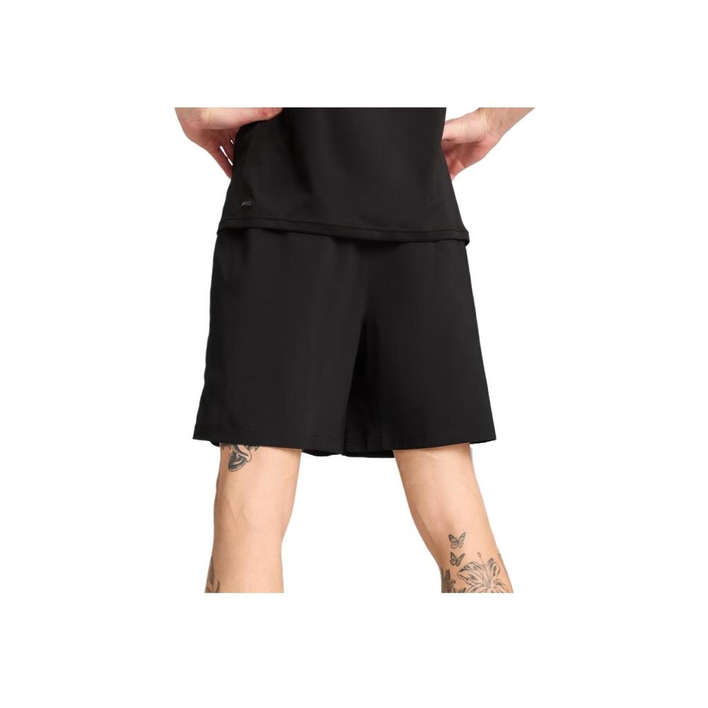 Puma Tad Essential Модные Универсальные Мягкие Приятные к коже Однотонные Быстросохнущие Повседневные Шорты Мужские шорты Черный 527368-01