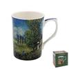 [A2650] - Фарфоровая кружка "Клод Моне" лето - Поле маков - 100x75 мм