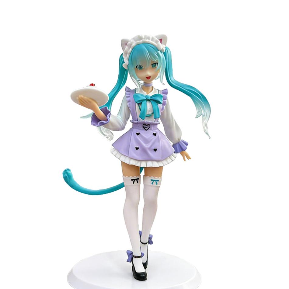 Хацунэ Мику F:NEX Piapro Miku Масштаб 1/7 Фигурка Кошка Горничная Кафе Милая Аниме Девушка Коллекция Декор Подарок на День Рождения