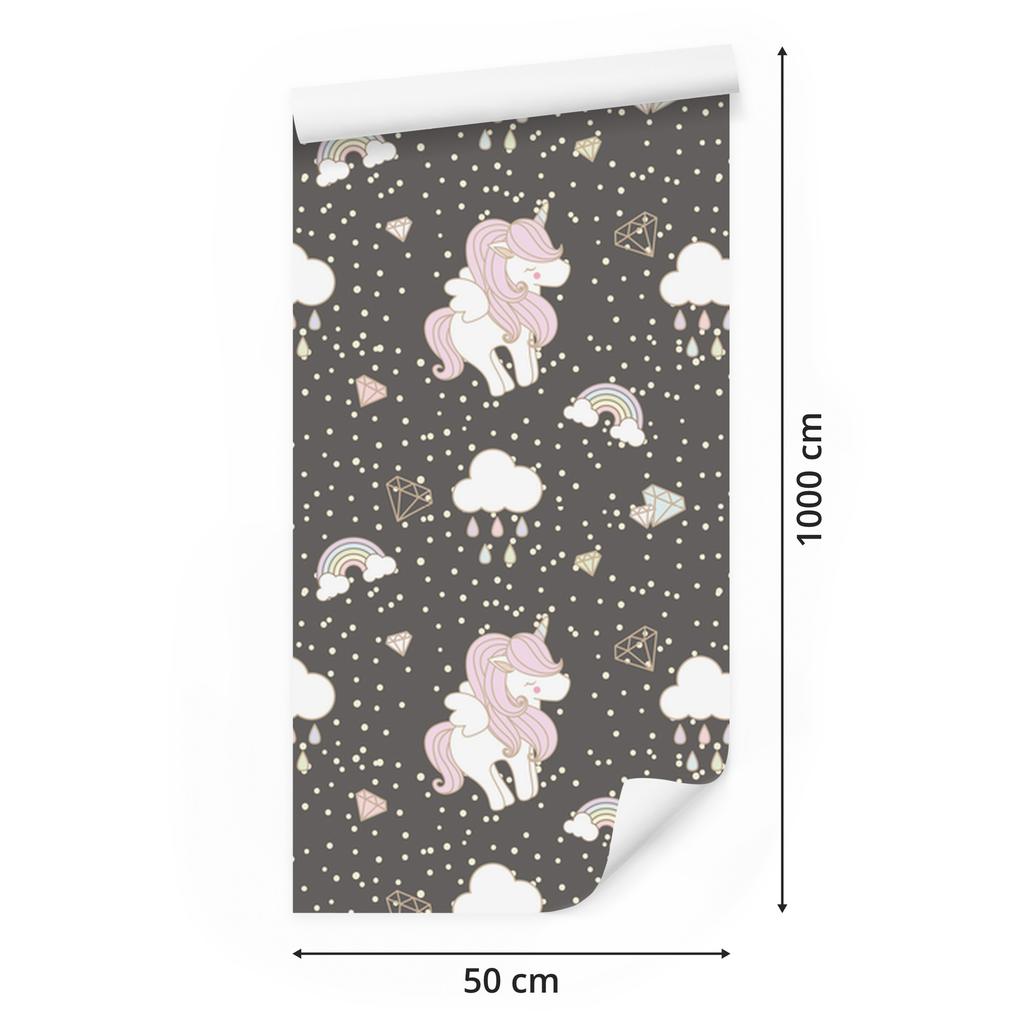 Sleeping Unicorns Wallpaper for Living Room and Bedroom 50x1000