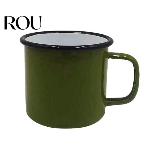 Cup 360/500/660ML Milk Anti-rust Healthy Eco-friendly Retro Mug Water with Lid Household Supplies Kitchen