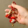 Handmade Woven Tassel Bag Pendant Blessing Gourd Key-chain Hanging Ornaments  Couple