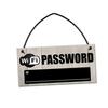 Vintage-inspired Wooden Wifi Password Hanging Sign Plaque Chalkboard for Home Hotel Look 20x10cm