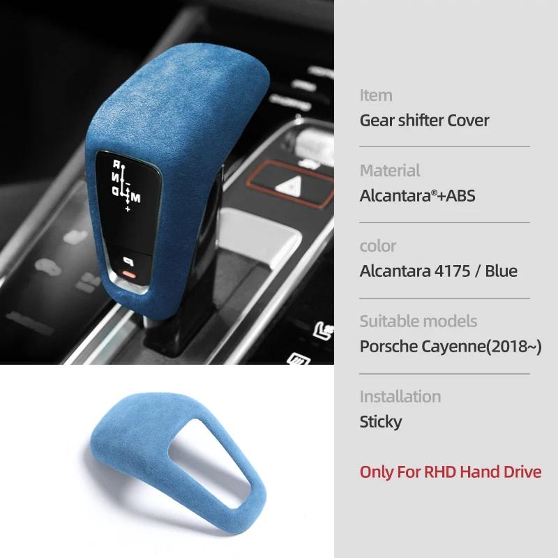 Betterhumz For Porsche Cayenne 2018- Made of Alcantara Wrap Center Console Gear Shift Trim Tuning Decor Car Interior Accessories