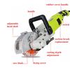 4000W Electric Slotting Brick Wall Chaser Cutting Grooving Machine 220V 4KW Steel Concrete Cutter Slotting Set Power Tools