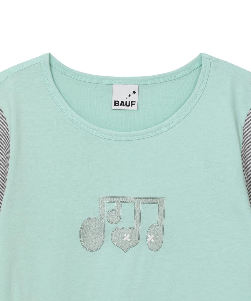 BAUF Layered Melody Boat Neck T-Shirt [Mint]