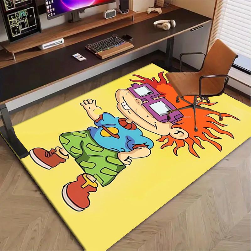 Rugrats in Paris Polyester Carpet, Soft Indoor Mat for Office Chair, Living Room, Computer Desk - Decorative Home Office Rug Design