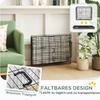 Dog Crate Foldable for Small Dogs 75 x 48.5 x 53 cm Black