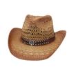 Натуральные плетеные шляпы из соленой травы, джинсовые шляпы для мужчин и женщин, солнцезащитные шляпы-козырьки, соломенные шляпы с коровьей головой