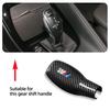 Car Gear Lever Protective Cap ABS Carbon Fiber Cover For BMW E46 E90 E60 F30 F10 E39 E36 F20 G20 G30 E92 E87 E91 X5 E70 F11 E30 XR1
