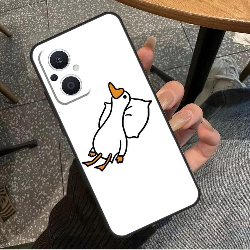 Мультяшный Утенок Нож Для OPPO Reno 11F 12F 13F 14F 8T 10 11 12 13 14 Pro 8 7 Lite OPPO Find X8 X6 X5 X9 Pro Чехол