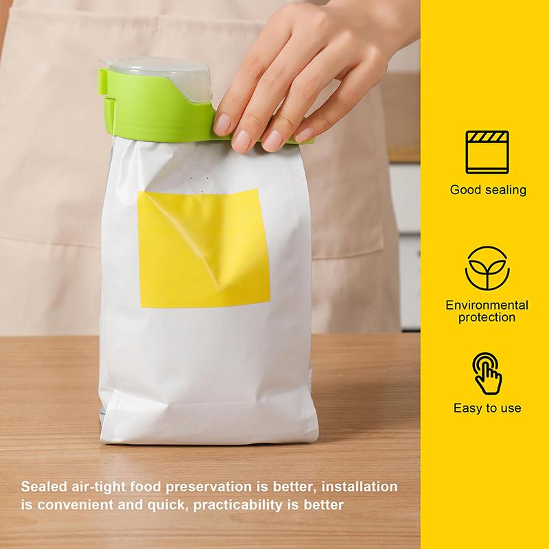 4 шт. Зажимы для пакетов для продуктов с носиком для насыпания, Прочные пластиковые зажимы для герметизации для закусок, хлопьев, корма для домашних животных - Зажимы для пакетов с легким насыпанием