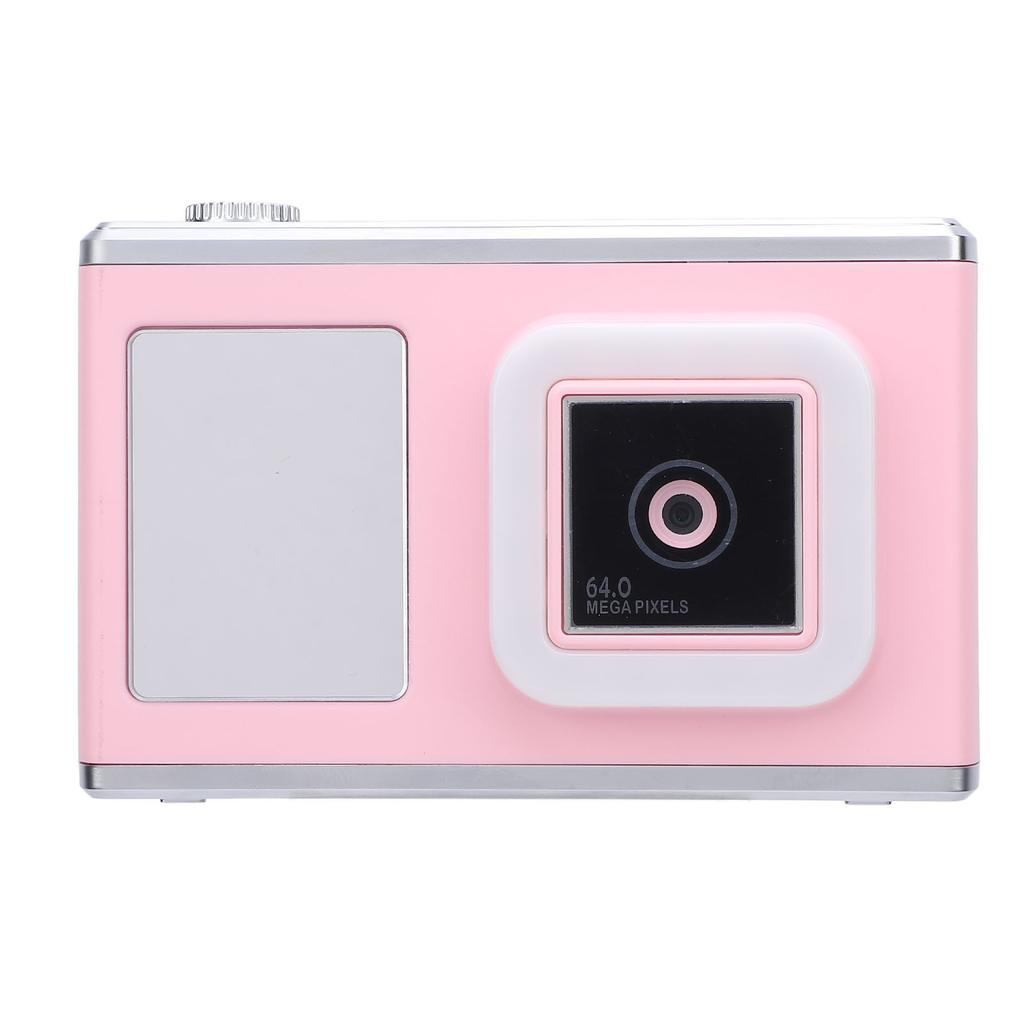 Digital Camera Front Rear 48MP 2.4in IPS Screen Video Camera with Fill Light for Daily Travel Rose
