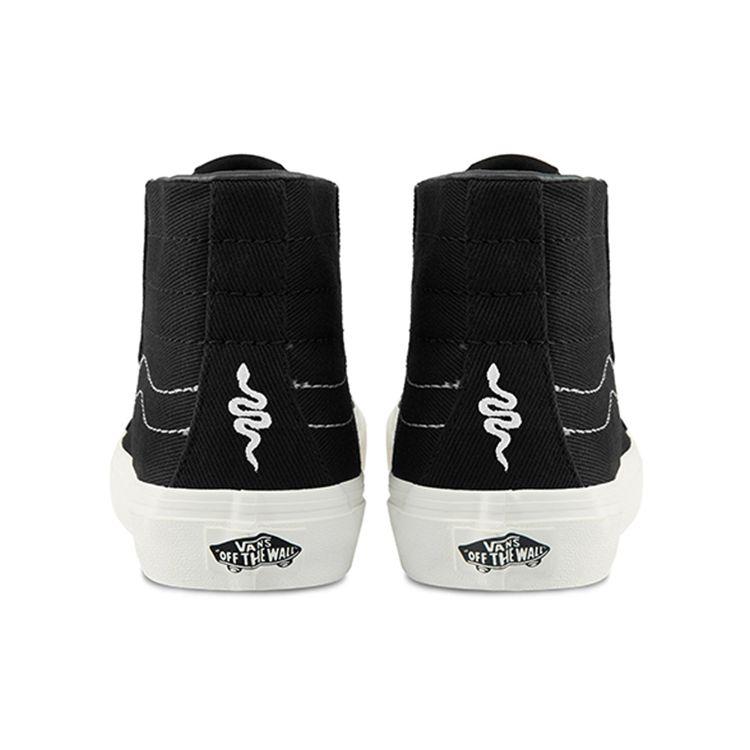 Vans Sk8 Canvas Амортизирующие Прочные Легкие Дышащие Высокие Кеды Женские Кроссовки Черные VN0A4UWN4VO