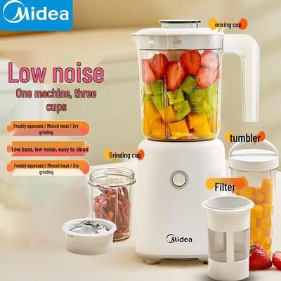 Midea Многофункциональный соковыжималка-блендер с тремя чашками, вилка CN (адаптер в комплекте)