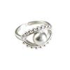 Xiaomi BF CLUB 925 Sterling Silver Ring For Women Jewelry Eye Ball Shape Open Vintage Handmade Ring Allergy For Party Birthday Gift