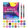 Waterproof 12/24/36/48Color Double-Nib Acrylic Marker Water-Based Ink Student Hand Account,Graffiti,Painting Coloring Art Marker