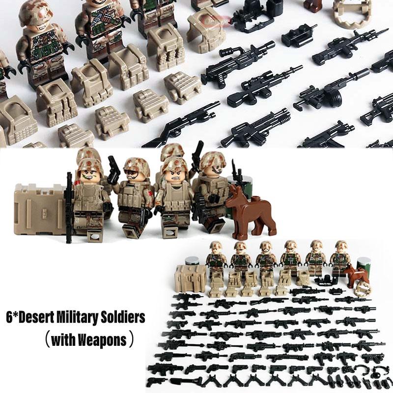 Land Tiger Desert Surveillance Building Blocks Small Particle Plastic Toy For Children