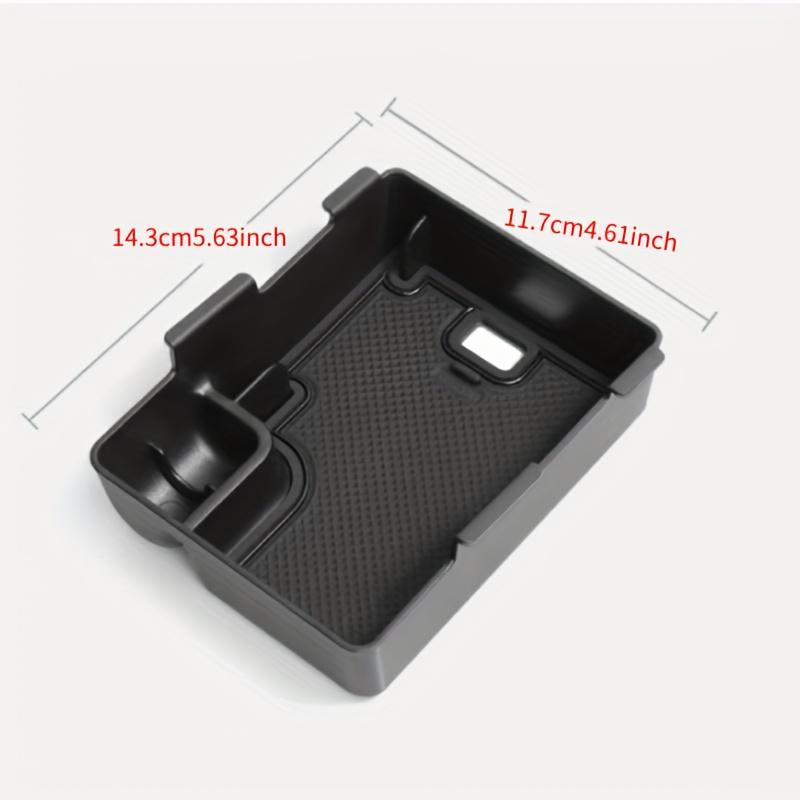 For MG MG3 -2025 Center Console Armrest Organizer Tray Durable ABS Black Storage Box With Divider Car Interior Accessories