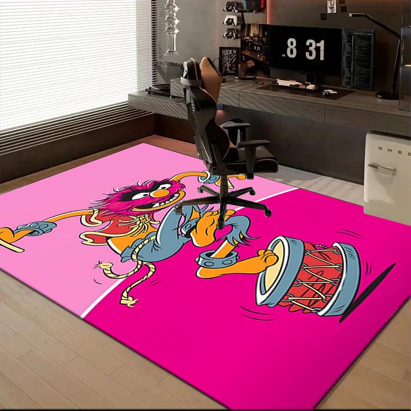 Muppet Rock Stars Rug Office Floor Mat - Machine Washable for Bedroom, bedroom, livingroom, Room Decor Fan Gifts Christmas