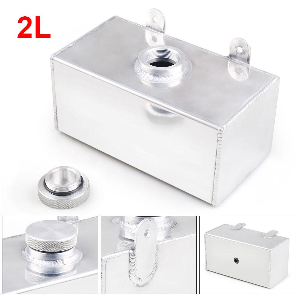 Aluminium 2L Mirror Polished Windscreen Washer Bottle Intercooler Spray Tank TT101960