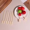 100Pcs 12Cm Bamboo Bbq Skewers Hamburger Garnish Bamboo Sticks Disposable Barbecue Forks Party Cocktail Buffets Meat Fruit Tools
