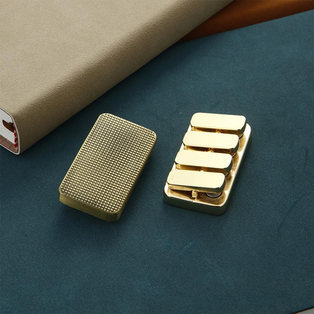 Металлический фиджет-кликер прямоугольной формы, игрушка для снятия стресса, игрушка для классной комнаты, офисного стола, фиджет-клавиши пианино «Золотое сечение»