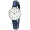 [Seiko Watch] Riki Wristwatch [Marine Clock] Arabic Numeral Design White Dial Curved Hardlex Iron Blue Calf Leather Band AKQK445 Women's Blue